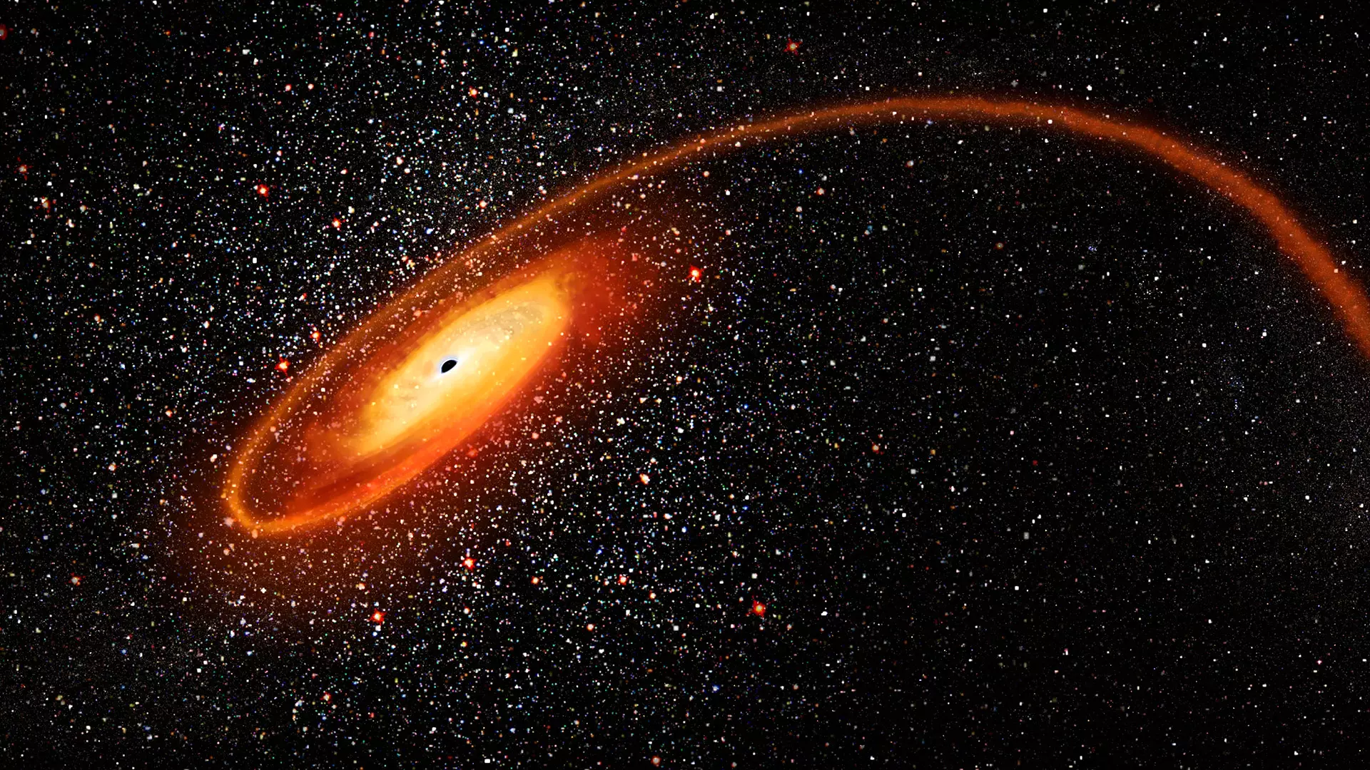 Los astrónomos han encontrado la mejor evidencia de un agujero negro de una clase esquiva conocida como “de masa intermedia”, que delató su existencia al desgarrar una estrella descarriada que pasó demasiado cerca.