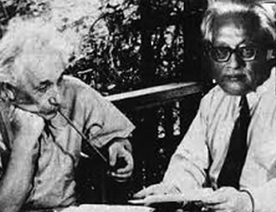 Albert Einstein y Satyendra Nath Bose 