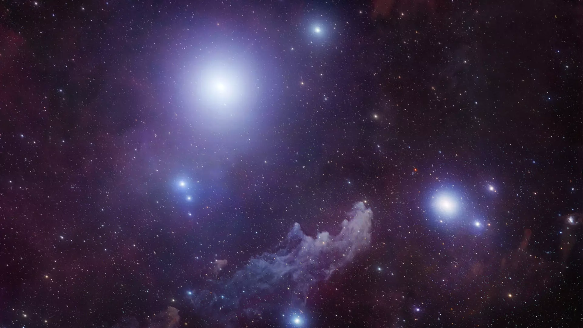 Supergigante Rigel e IC 2118 en Eridanus.