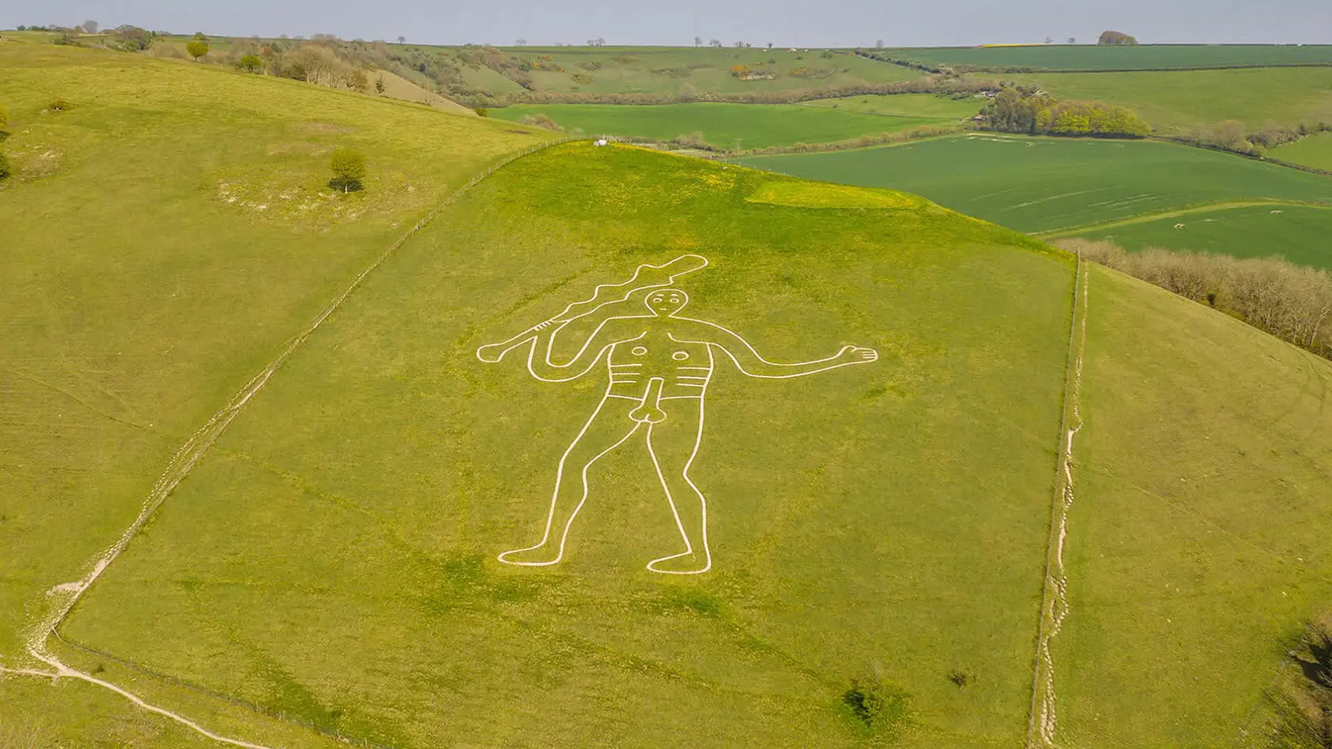 La fecha de datación del gigante de Cerne Abbas sorprendió. Esta enorme figura desnuda fue tallada en la ladera de una colina de Dorset en la Alta Edad Media
