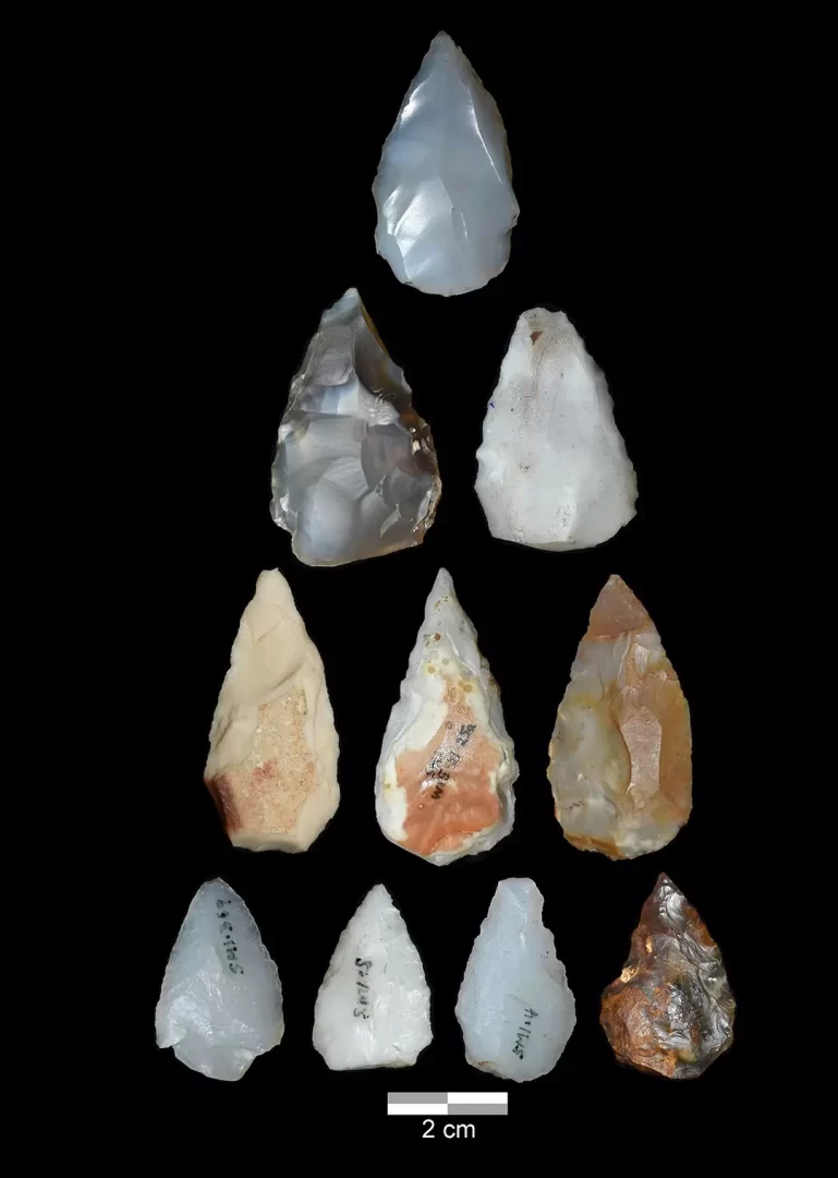 Las puntas de proyectil de un sitio arqueológico de la Edad de Piedra Media, Shinfa-Metema 1, en las tierras bajas del noroeste de Etiopía, muestran el uso de arco y flecha antes de que los humanos modernos se dispersaran fuera de África. 